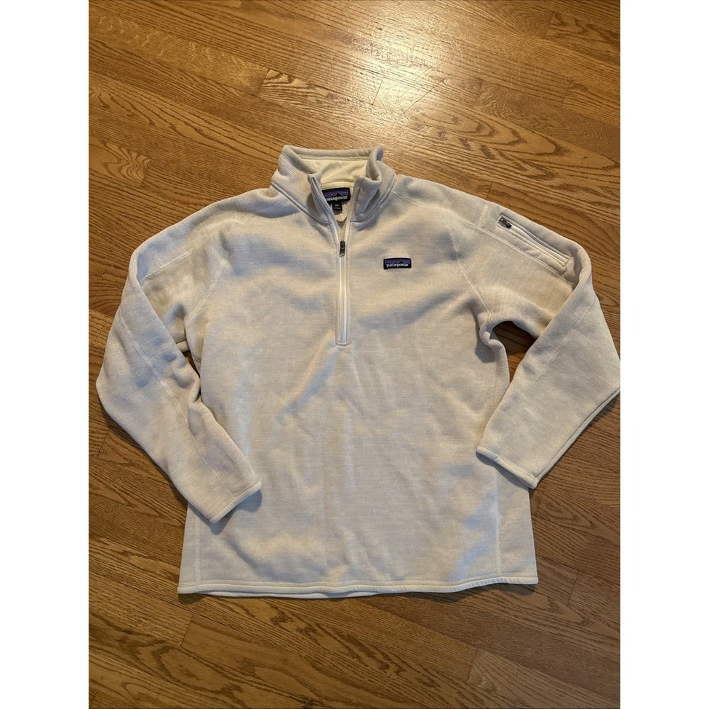 Cream Patagonia Women's Zip Up Pullover XXL